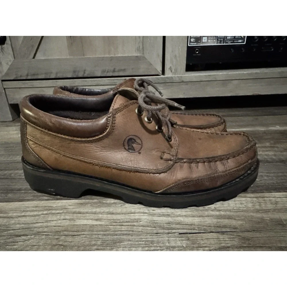 Duck Head Brown Soft Leather Dress Shoes‎ Adult Men's Size 10M